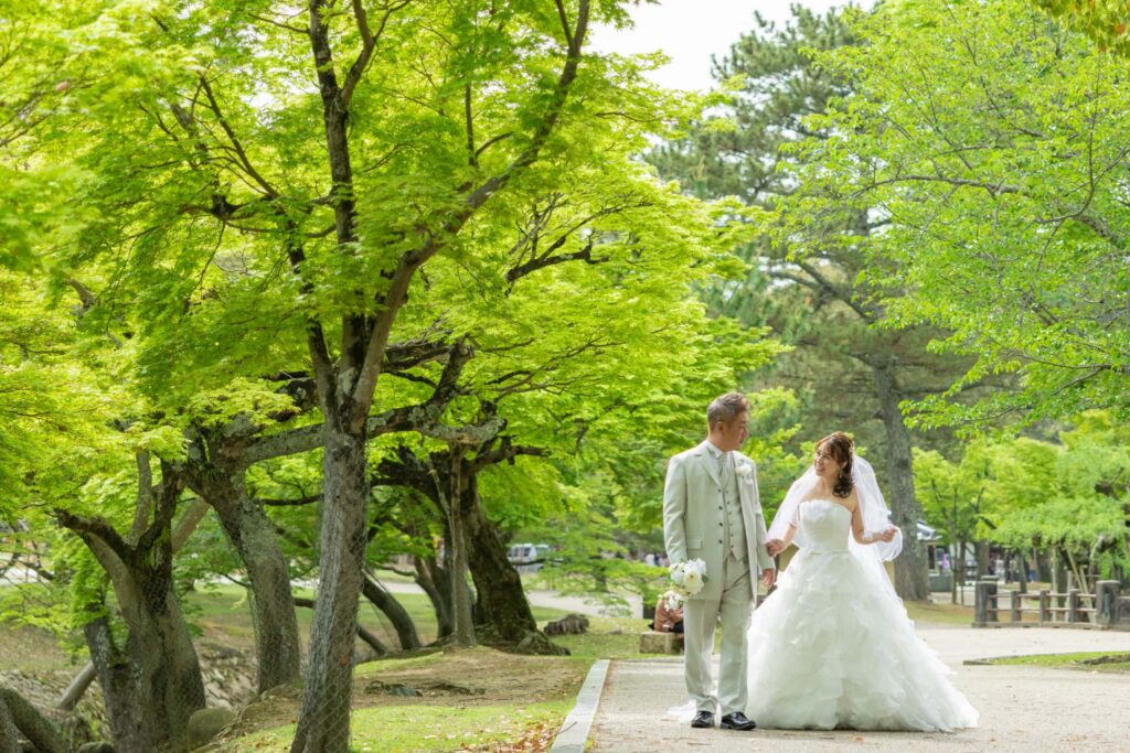 フォトウェディング・結婚式前撮り_フォトスタジオワタナベ(渡辺写真館)奈良本店_奈良市・大和郡山市・天理市_フォトウェディングロケ